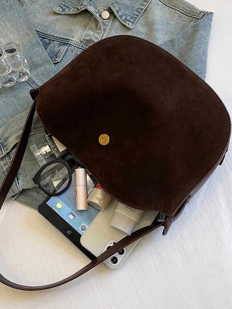 Lily Faux Suede Bag