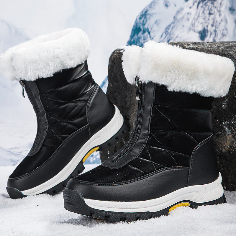 Warme Plüsch-Schneestiefel