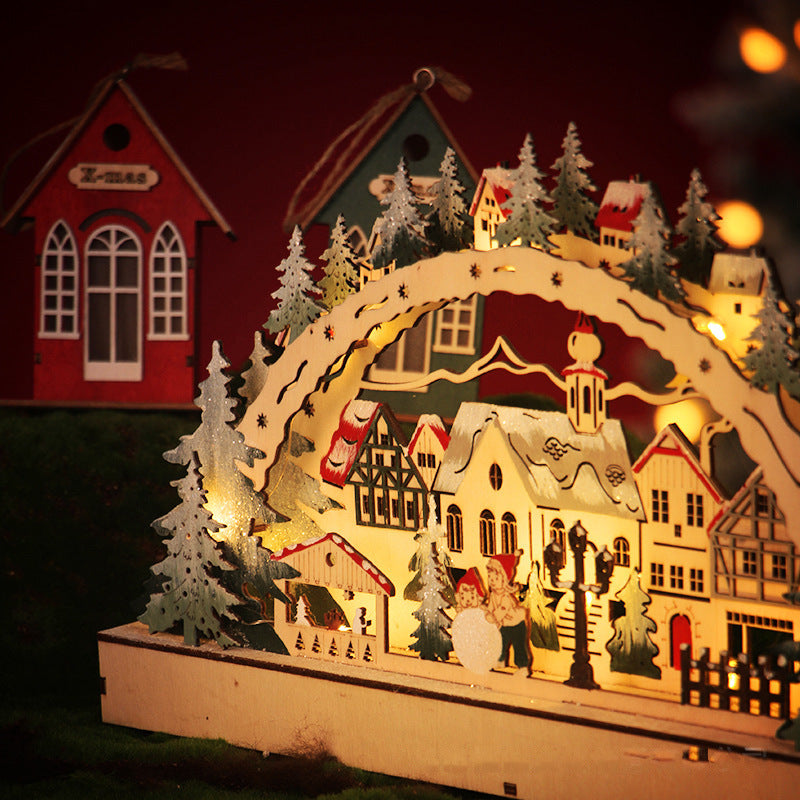 LED-Ornamente „Weihnachtsdorf“