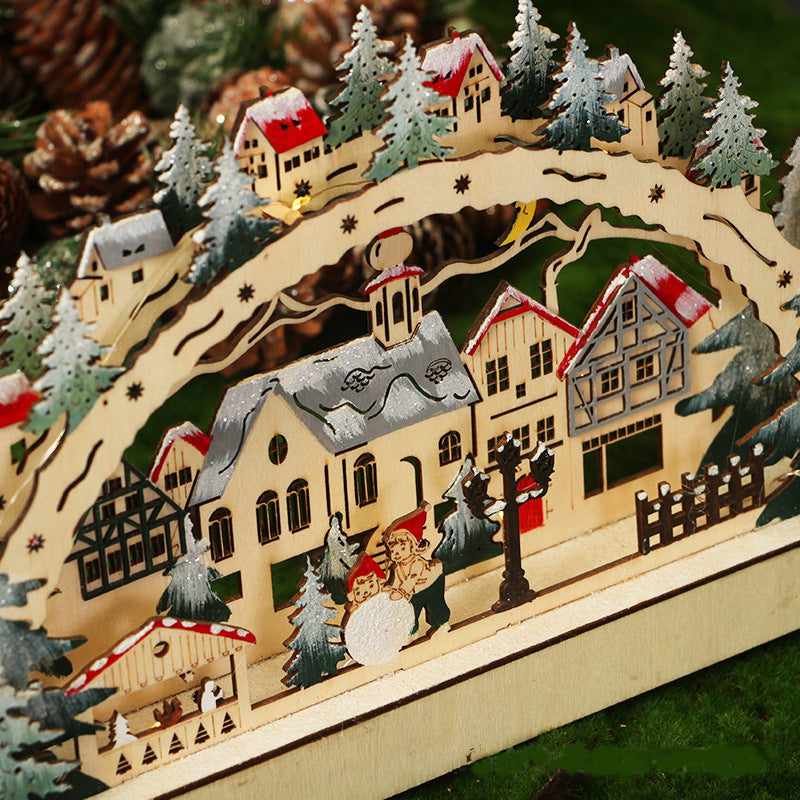 LED-Ornamente „Weihnachtsdorf“