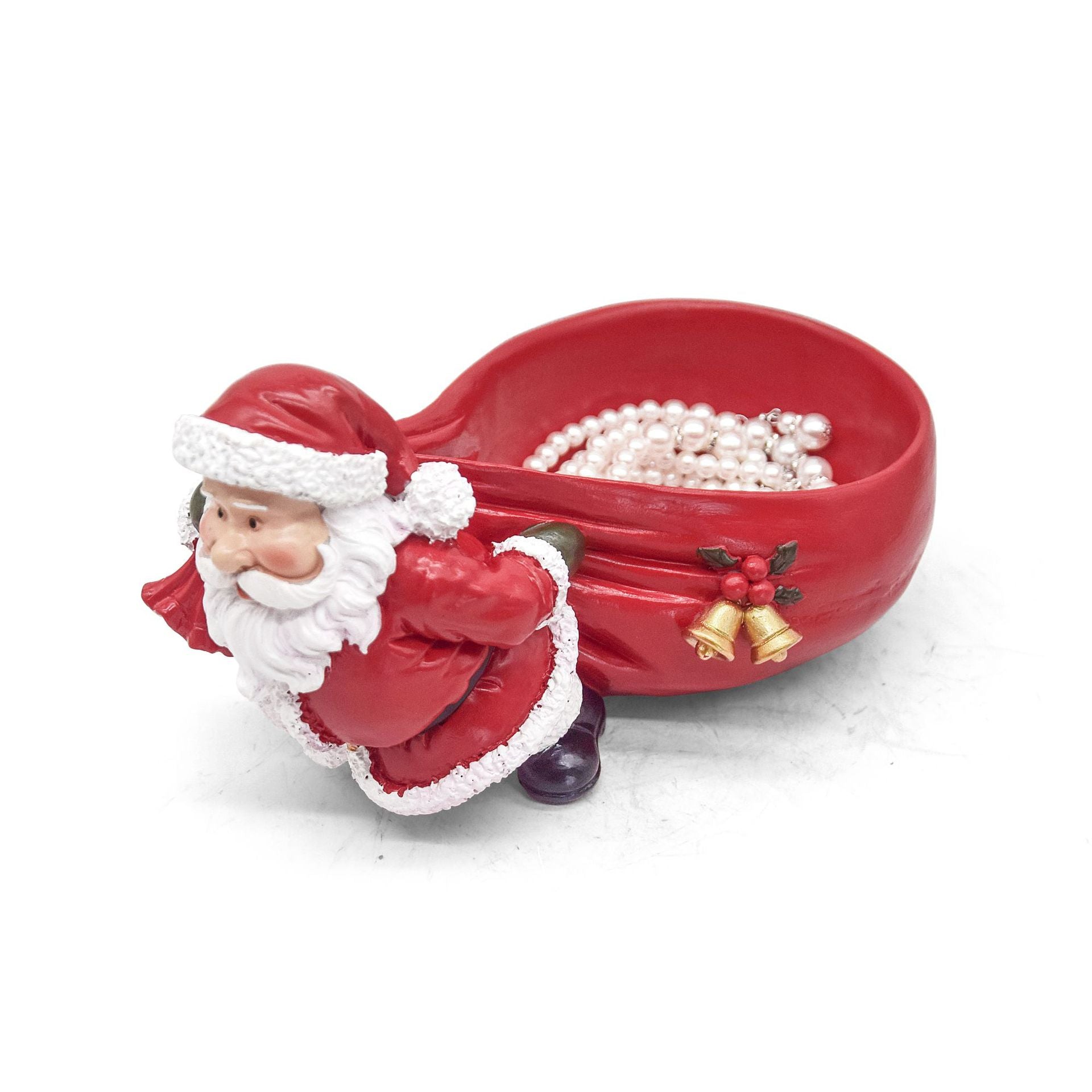 Weihnachtsmann mit Geschenkschale