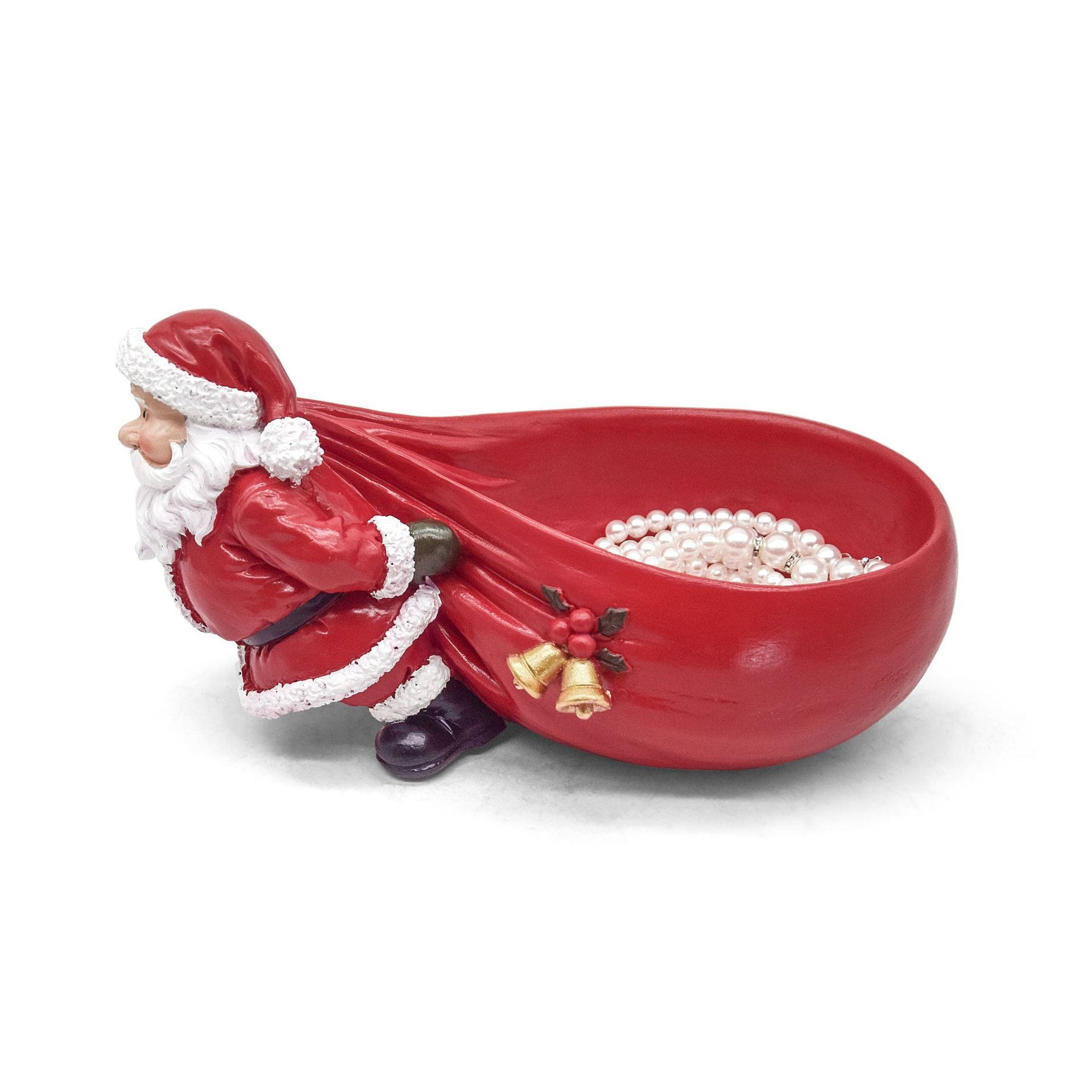 Weihnachtsmann mit Geschenkschale