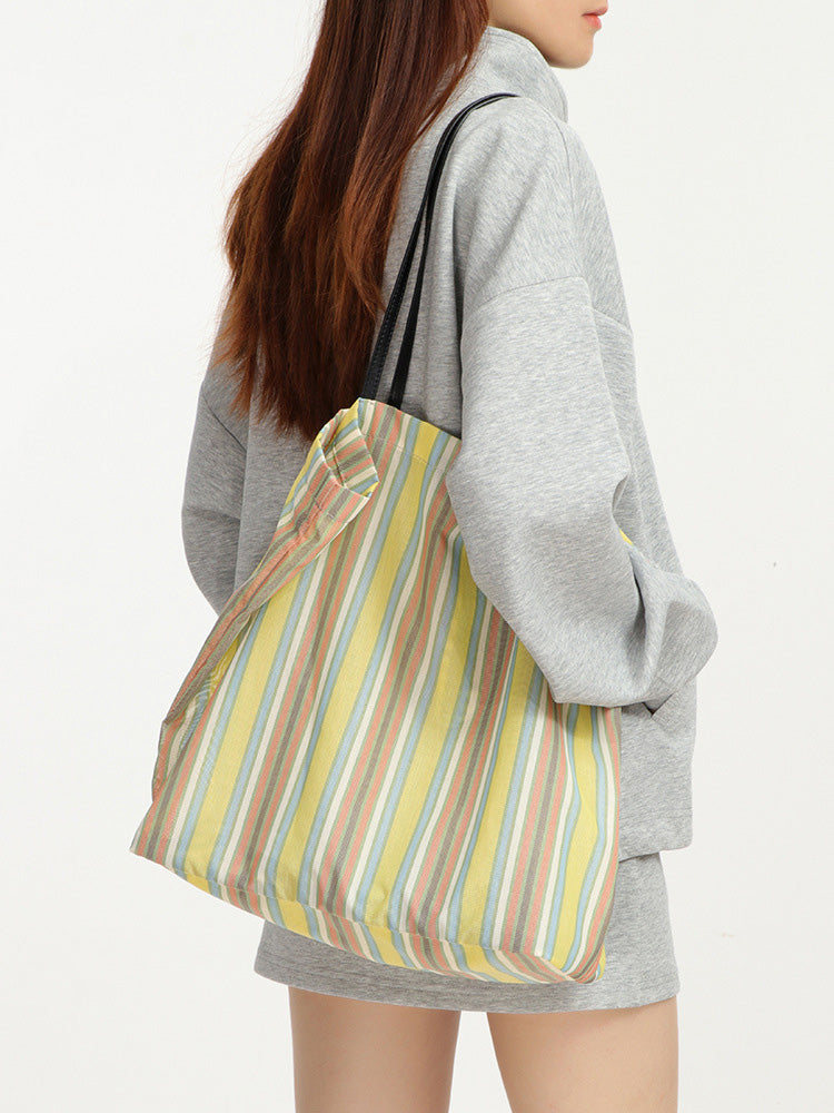 Minimalist Striped Underarm Bag