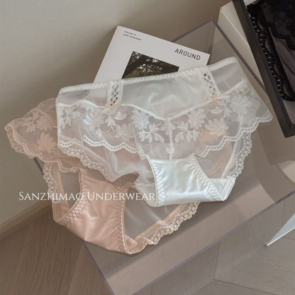 QS Double-sided Bow Lace Panties