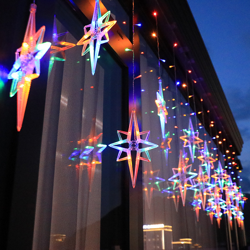 LED-Lichtvorhang mit Sternen