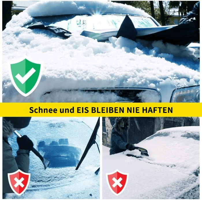 Magnetische Schneedecke für Frontscheiben
