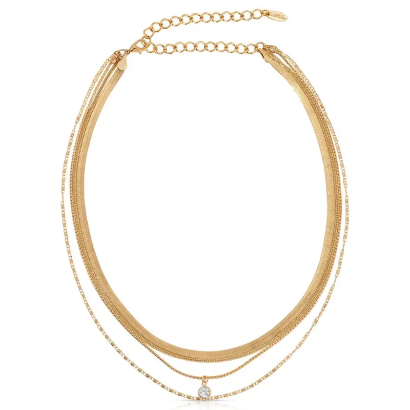 All the Chains Layered Necklace