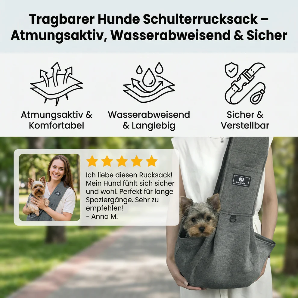 Tragbarer Schulterrucksack