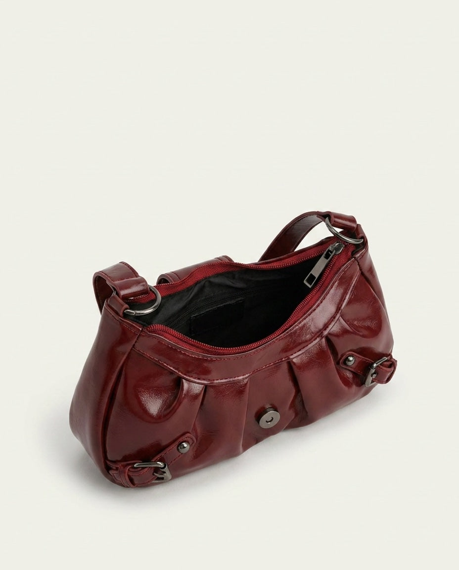 Buckle Detail Shoulder Bag