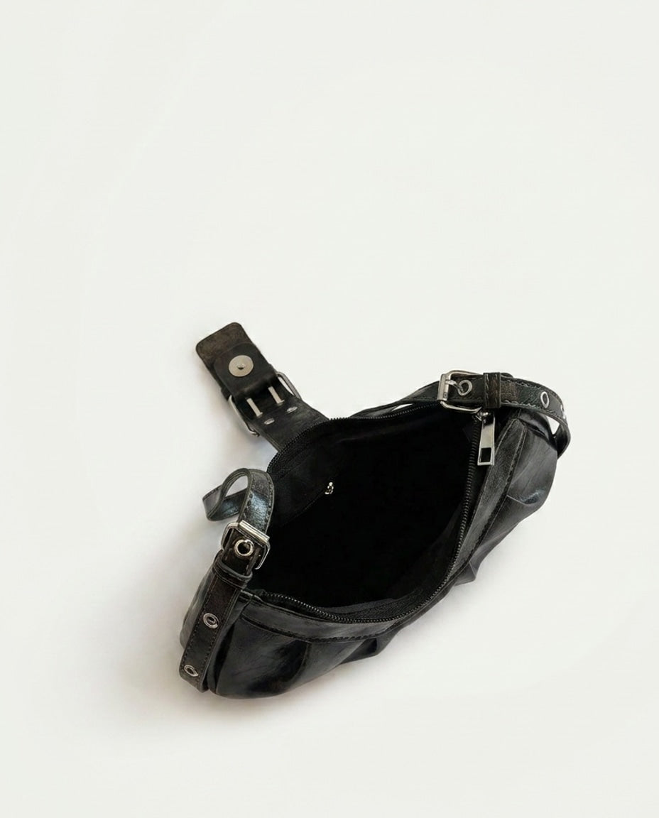 Buckle Detail Shoulder Bag