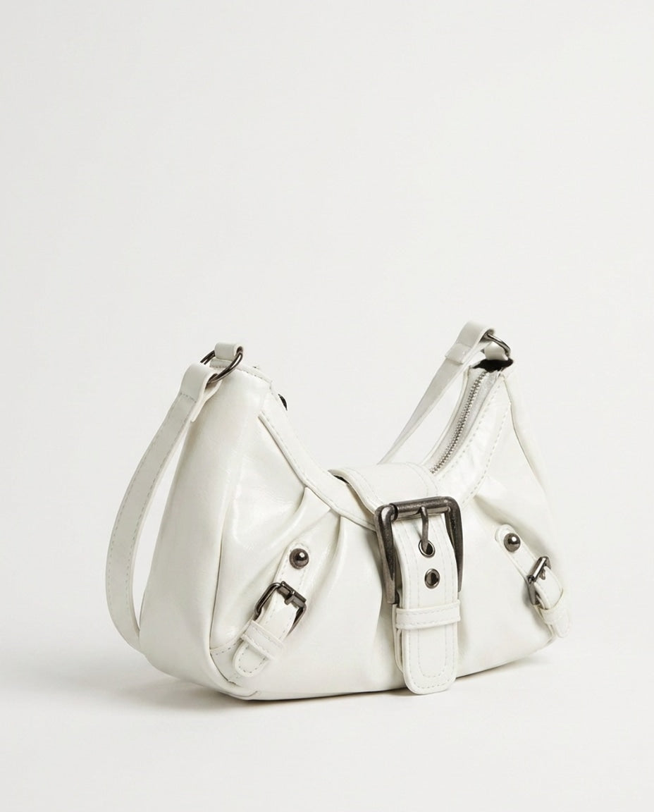 Buckle Detail Shoulder Bag