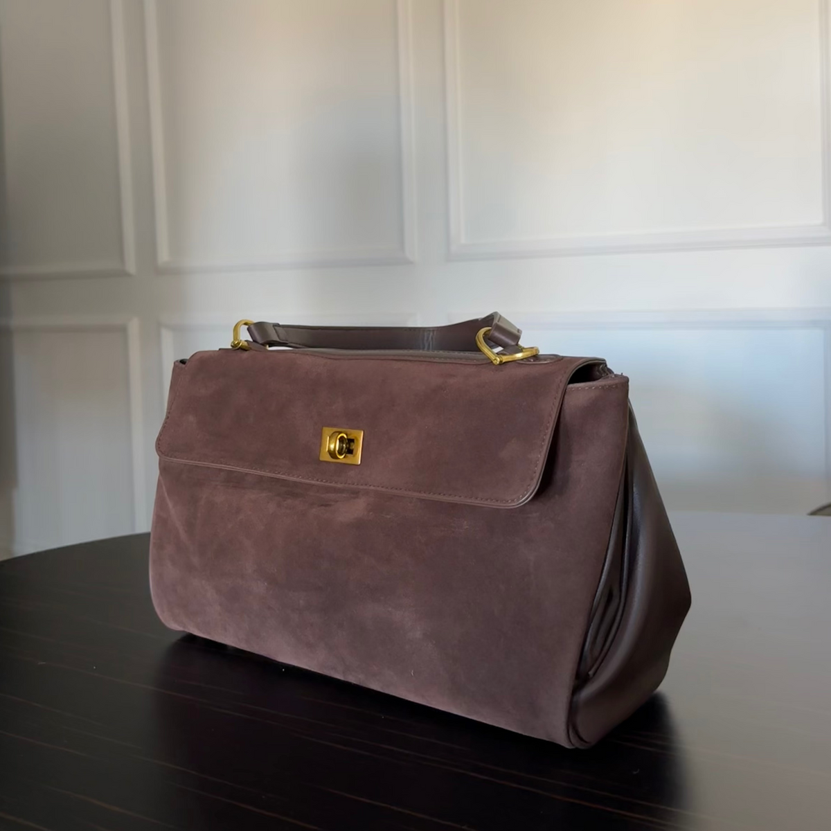 Lock-Clasp Commuter Tote