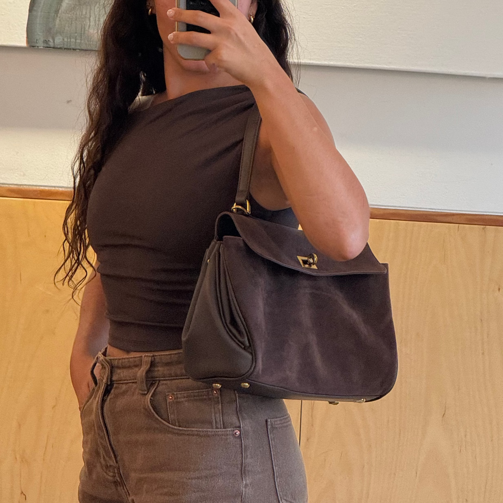 Lock-Clasp Commuter Tote