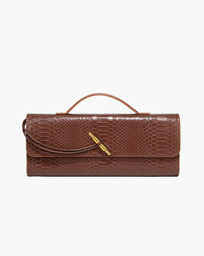 Bianca Croc-Embossed Leather Bag