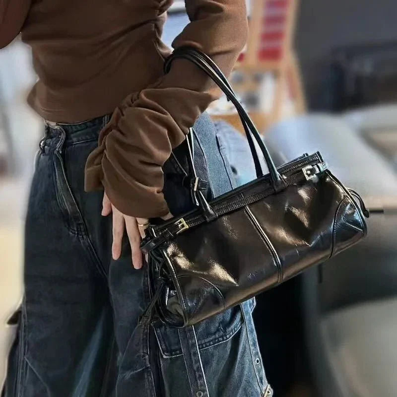 Luna Shoulder Bag with Belt Detail