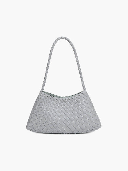 Marissa Vegan Leather Woven Bag Small