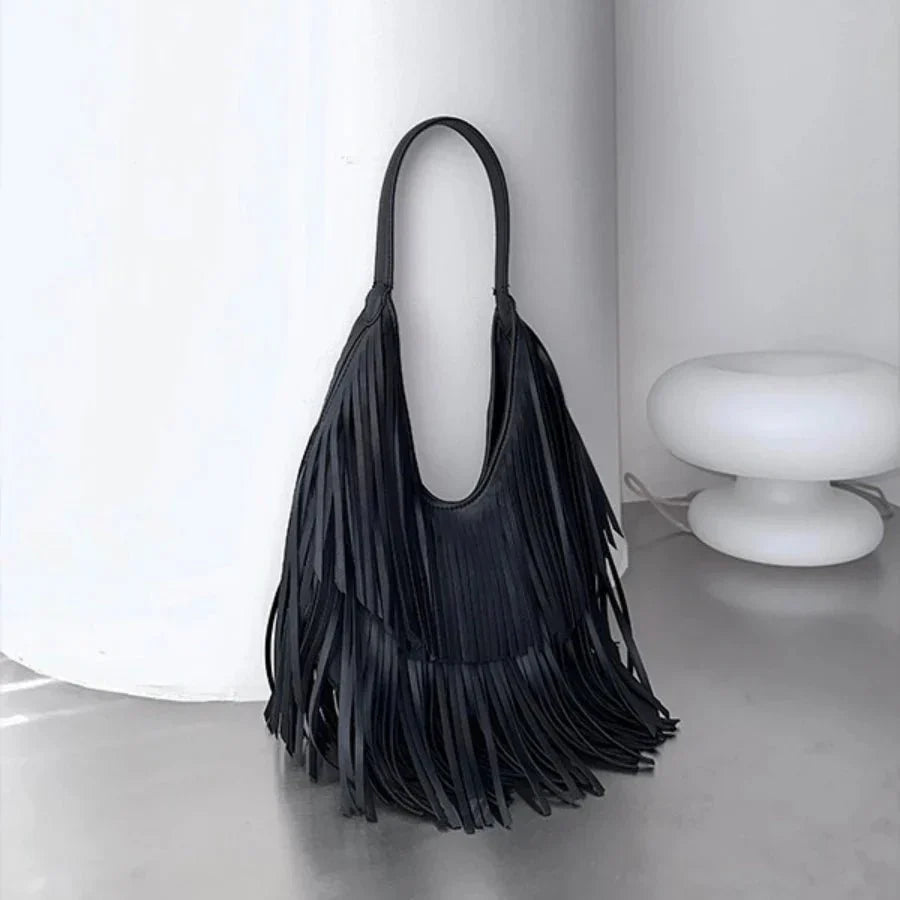 Tatiana Tasseled Hobo Bag